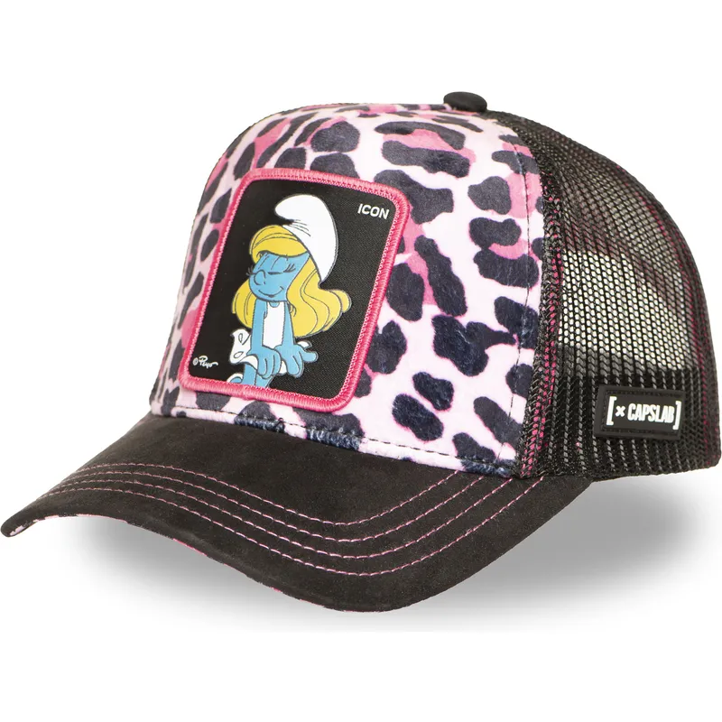 kape-zaobljena-leopard-snapback-rosa-pitufina-smu-leop-los-pitufos-strumpfeta-the-smurfs-capslab