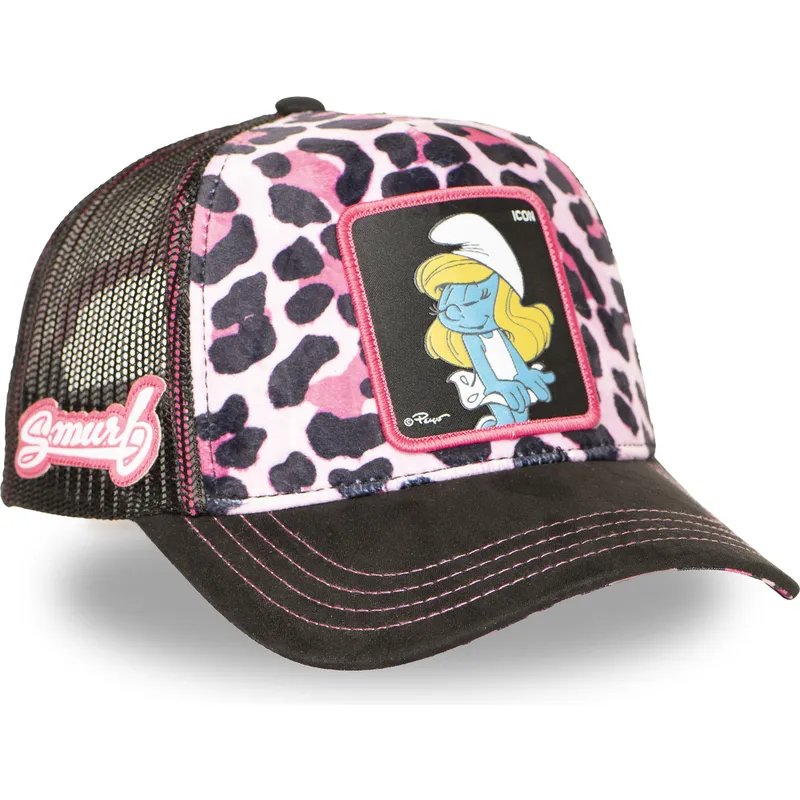 kape-zaobljena-leopard-snapback-rosa-pitufina-smu-leop-los-pitufos-strumpfeta-the-smurfs-capslab