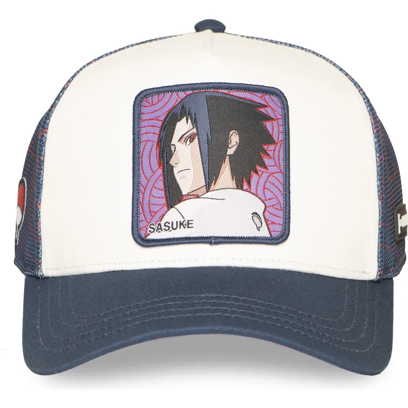 cap-zaobljena-white-snapback-sasuke-uchiha-naruto-capslab