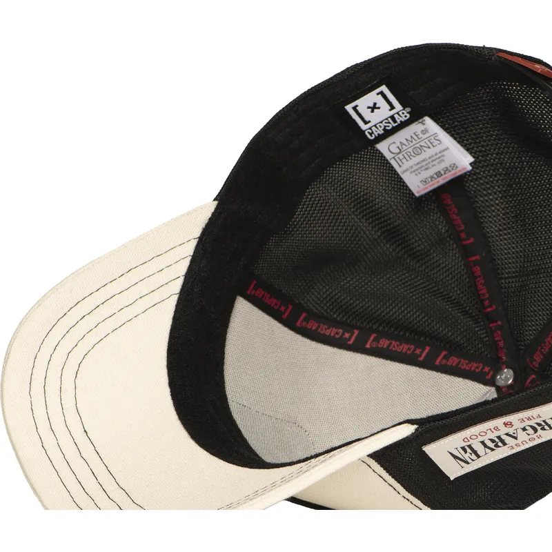 cap-zaobljena-beige-snapback-casa-targaryen-fire-and-blood-got-tar-juego-house-targaryen-game-of-thrones-capslab