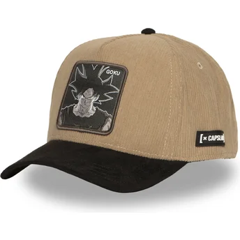 Cap zaobljena brown snapback Son Goku Dragon Ball Capslab
