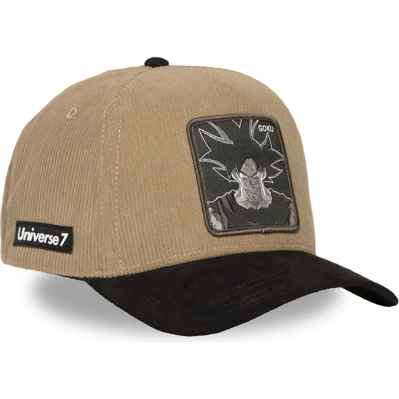 cap-zaobljena-brown-snapback-son-goku-dragon-ball-capslab