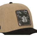 cap-zaobljena-brown-snapback-son-goku-dragon-ball-capslab