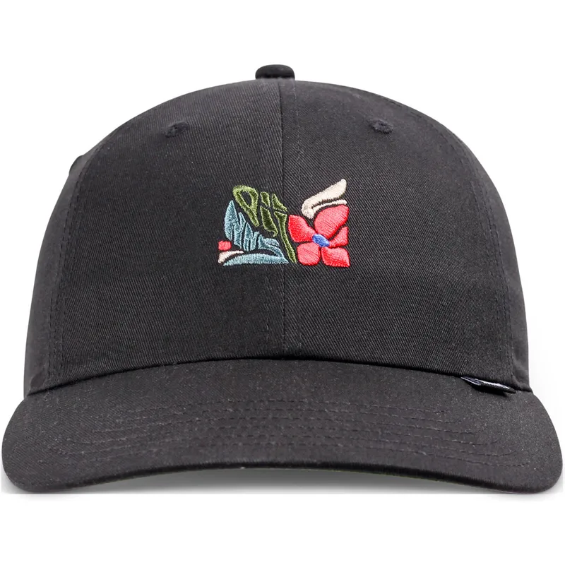 kapa-zaobljena-crna-podesiv-m-flowers-djinns