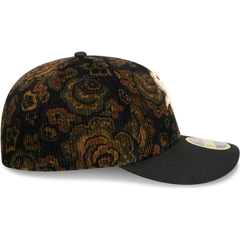 cap-zaobljena-black-ajustada-59fifty-low-profile-floral-cord-three-looms-printed-corduroy-chicago-white-sox-mlb-new-era