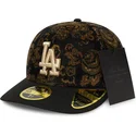kapa-zaobljena-crna-prilagodena-59fifty-low-profile-floral-cord-three-looms-printed-corduroy-los-angeles-dodgers-mlb-new-era