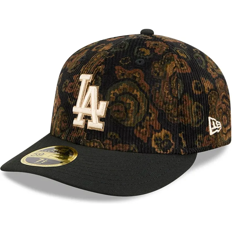 cap-zaobljena-black-ajustada-59fifty-low-profile-floral-cord-three-looms-printed-corduroy-los-angeles-dodgers-mlb-new-era cap-zaobljena-black-ajustada-59fifty-low-profile-floral-cord-three-looms-printed-corduroy-los-angeles-dodgers-mlb-new-era