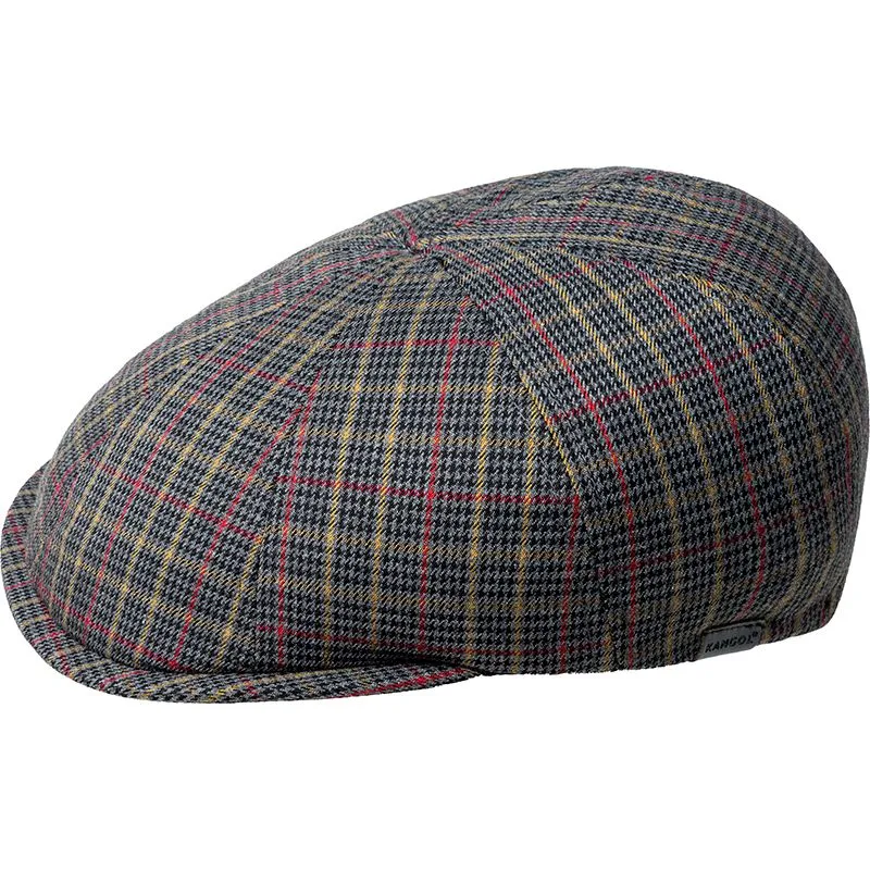 beret-gray-boina-gris-pattern-flexfit-grey-plaid-kangol