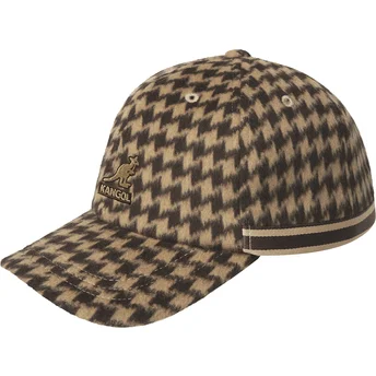 Kapa zaobljena smeđa podesiv Block Zig Baseball Brown Kangol