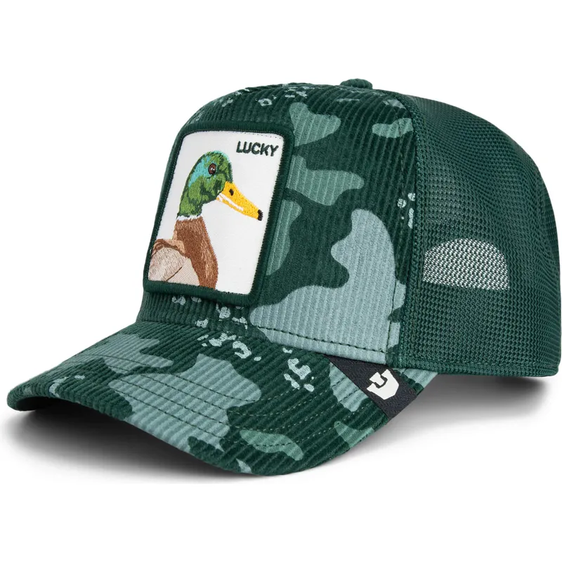 kapa-zaobljena-zelena-snapback-lucky-duck-corduroy-camo-the-farm-goorin-bros