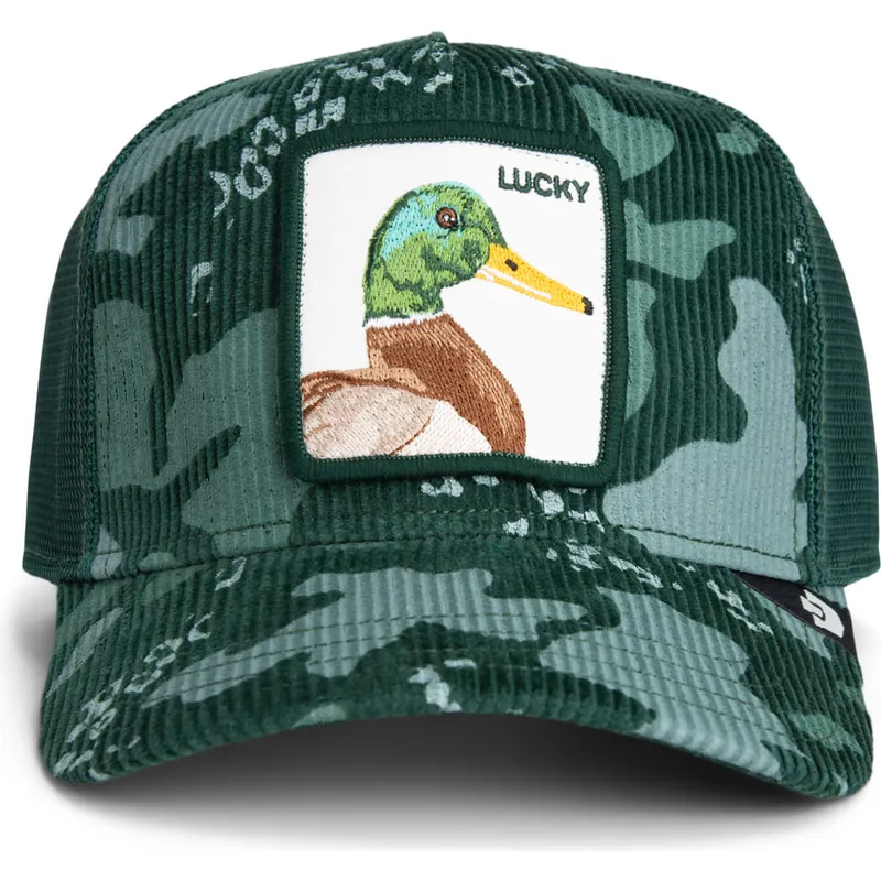 kapa-zaobljena-zelena-snapback-lucky-duck-corduroy-camo-the-farm-goorin-bros