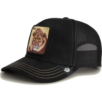 Kapa zaobljena crna snapback King Golden Suede The Farm Goorin Bros.