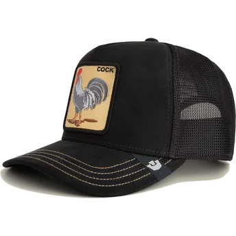 Kape zaobljena crna snapback gallo Cock Golden Suede The Farm The Farm de Goorin Bros.