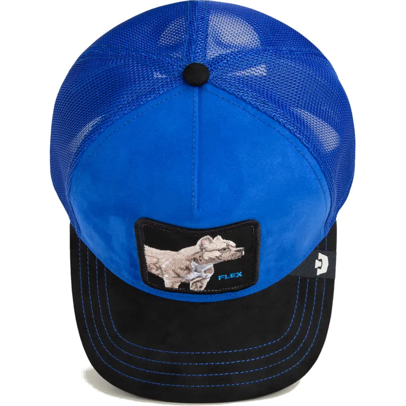 kapa-zaobljena-plava-snapback-flex-suede-the-farm-goorin-bros
