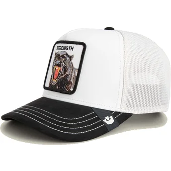 Kapa zaobljena crna snapback Strength Panther Suede The Farm Goorin Bros.