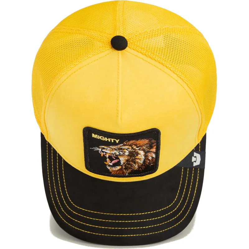 kapa-zaobljena-zuta-snapback-mighty-lion-suede-the-farm-goorin-bros