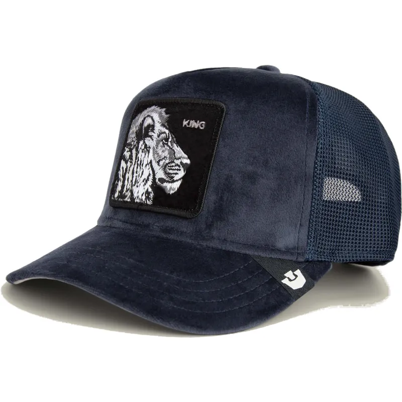 kapa-zaobljena-mornarsko-plava-snapback-king-lion-velour-the-farm-goorin-bros kapa-zaobljena-mornarsko-plava-snapback-king-lion-velour-the-farm-goorin-bros