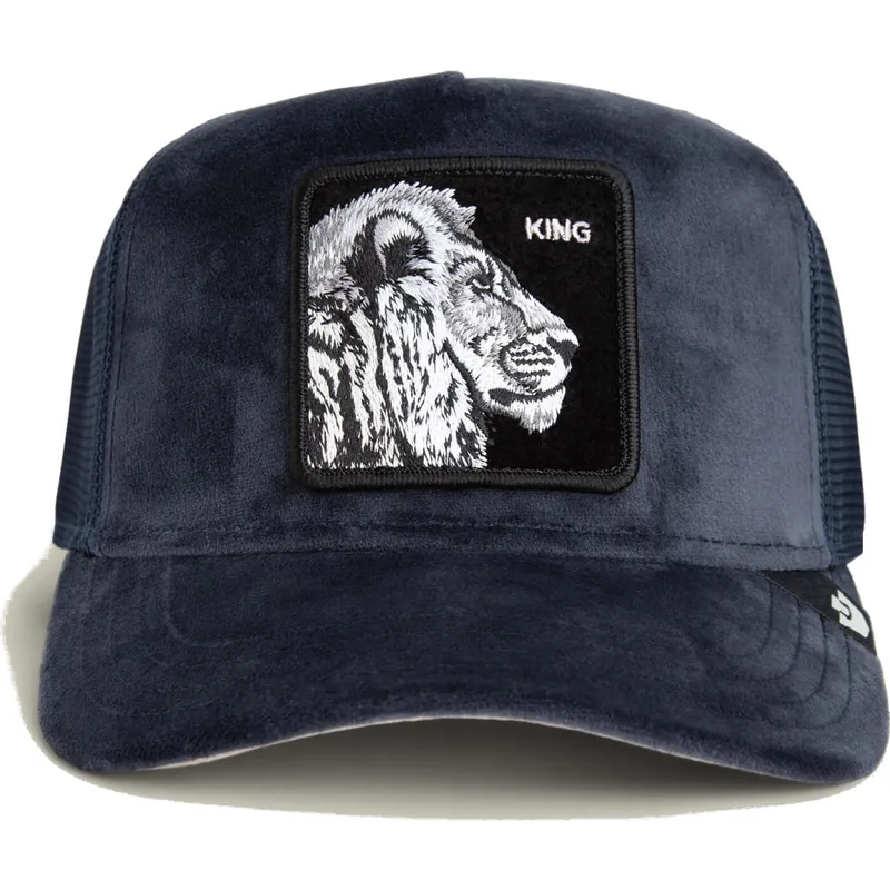 kapa-zaobljena-mornarsko-plava-snapback-king-lion-velour-the-farm-goorin-bros kapa-zaobljena-mornarsko-plava-snapback-king-lion-velour-the-farm-goorin-bros