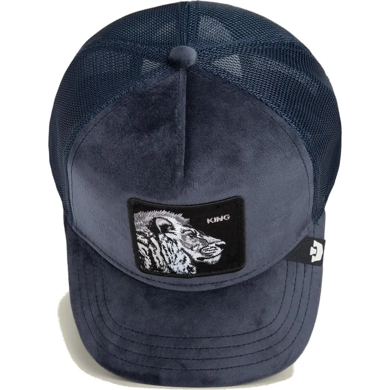 kapa-zaobljena-mornarsko-plava-snapback-king-lion-velour-the-farm-goorin-bros kapa-zaobljena-mornarsko-plava-snapback-king-lion-velour-the-farm-goorin-bros