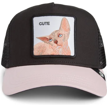 Kape zaobljena crna snapback gato Cute The Sphynx Sport The Farm The Farm de Goorin Bros.
