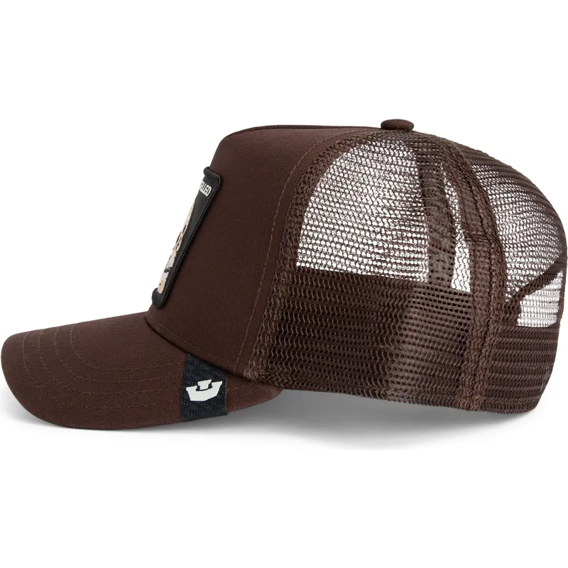 kapa-zaobljena-smeda-snapback-the-cancelled-skull-grit-the-farm-goorin-bros