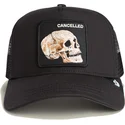 kapa-zaobljena-crna-snapback-the-cancelled-skull-grit-the-farm-goorin-bros