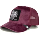 kapa-zaobljena-crvena-snapback-savage-tiger-velour-the-farm-goorin-bros