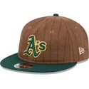 kapa-ravna-smeda-podesiv-9fifty-retro-crown-wool-pinstripe-oakland-athletics-mlb-new-era