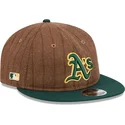 kapa-ravna-smeda-podesiv-9fifty-retro-crown-wool-pinstripe-oakland-athletics-mlb-new-era