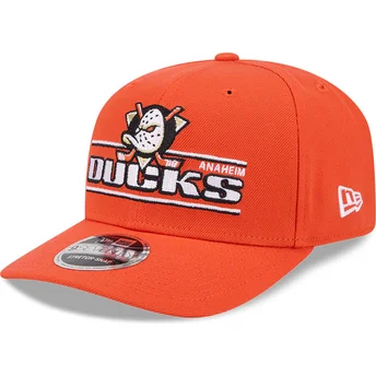 Cap zaobljena orange snapback 9SEVENTY Stretch Snap Stated Anaheim Ducks NHL New Era