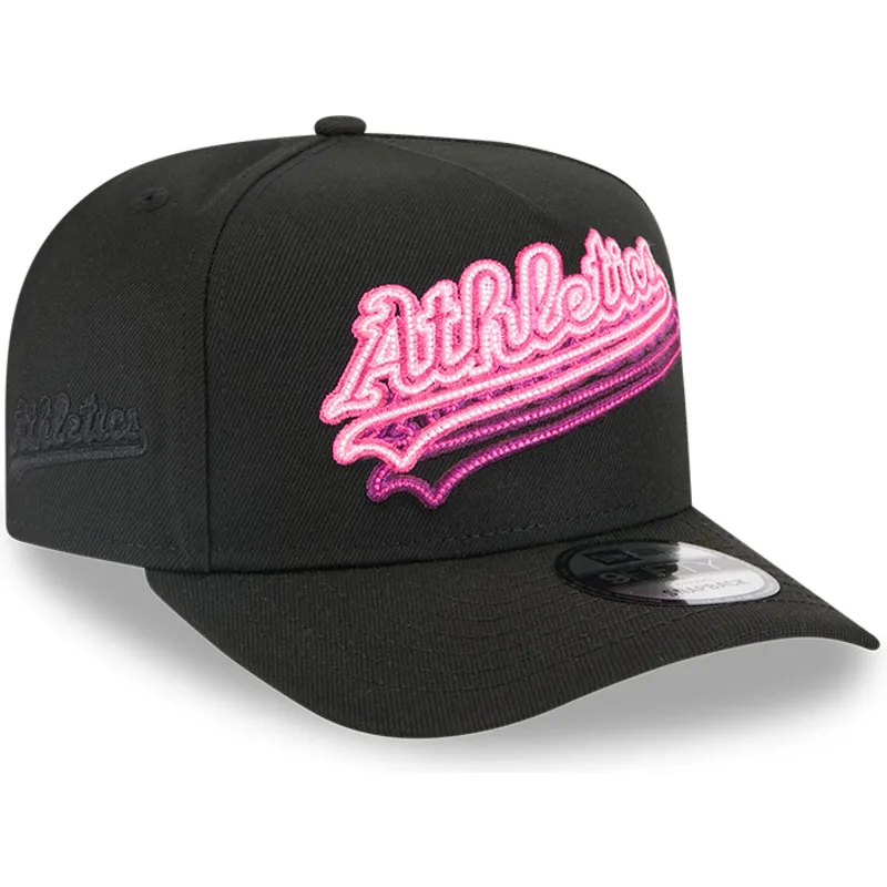 kapa-zaobljena-crna-snapback-9fifty-a-frame-neon-oakland-athletics-mlb-new-era kapa-zaobljena-crna-snapback-9fifty-a-frame-neon-oakland-athletics-mlb-new-era