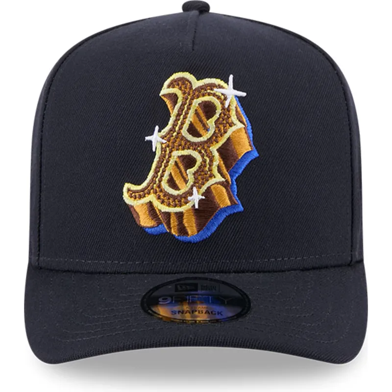 kapa-zaobljena-mornarsko-plava-snapback-9fifty-a-frame-emblem-boston-red-sox-mlb-new-era