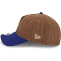 kape-zaobljena-smeda-podesiva-traka-9twenty-a-frame-wool-pinstripe-los-angeles-dodgers-mlb-new-era