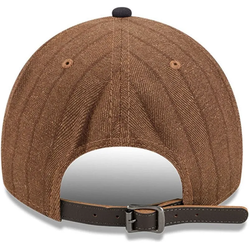 cap-zaobljena-brown-adjustable-strap-9twenty-a-frame-wool-pinstripe-new-york-yankees-mlb-new-era