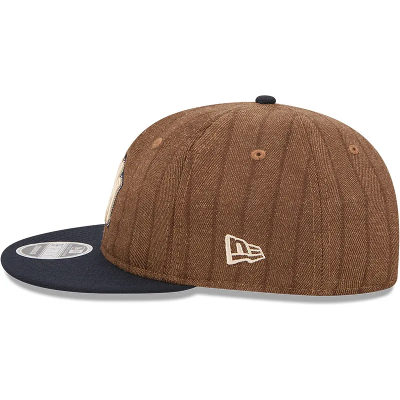 kape-ravna-smeda-podesiva-traka-9fifty-retro-crown-wool-pinstripe-new-york-yankees-mlb-new-era