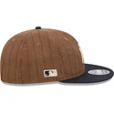 kape-ravna-smeda-podesiva-traka-9fifty-retro-crown-wool-pinstripe-new-york-yankees-mlb-new-era
