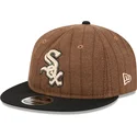 cap-ravna-brown-adjustable-strap-9fifty-retro-crown-wool-pinstripe-chicago-white-sox-mlb-new-era