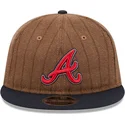 kape-ravna-smeda-podesiva-traka-9fifty-retro-crown-wool-pinstripe-atlanta-braves-mlb-new-era