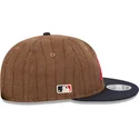 kape-ravna-smeda-podesiva-traka-9fifty-retro-crown-wool-pinstripe-atlanta-braves-mlb-new-era
