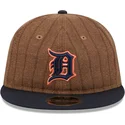 cap-ravna-brown-adjustable-strap-9fifty-retro-crown-wool-pinstripe-detroit-tigers-mlb-new-era