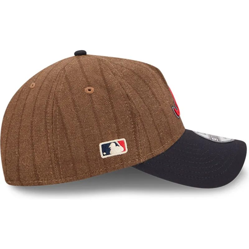 kapa-zaobljena-smeda-podesiv-9twenty-a-frame-wool-pinstripe-atlanta-braves-mlb-new-era