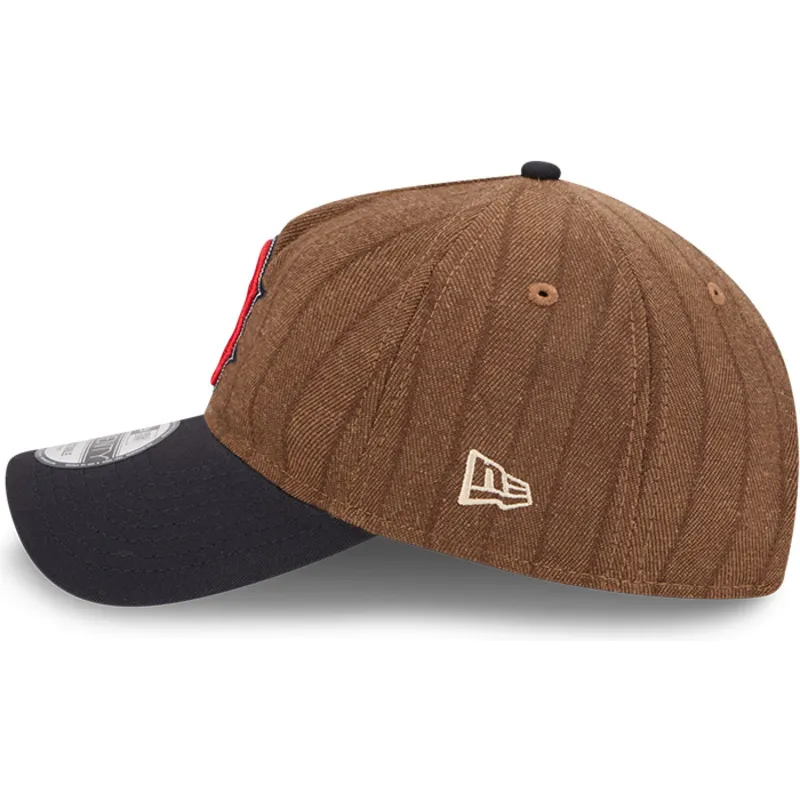 cap-zaobljena-brown-adjustable-strap-9twenty-a-frame-wool-pinstripe-boston-red-sox-mlb-new-era