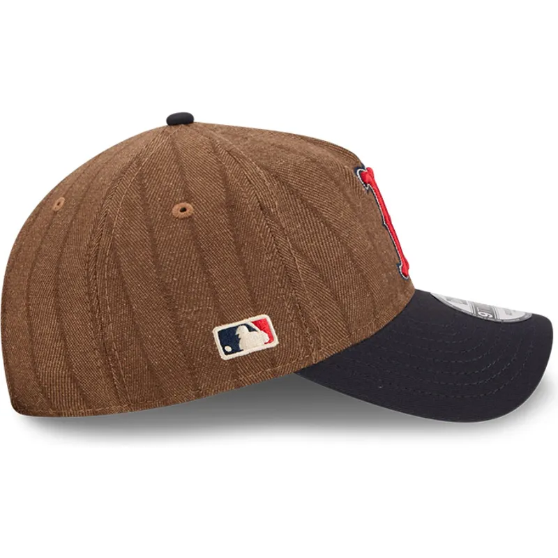 cap-zaobljena-brown-adjustable-strap-9twenty-a-frame-wool-pinstripe-boston-red-sox-mlb-new-era