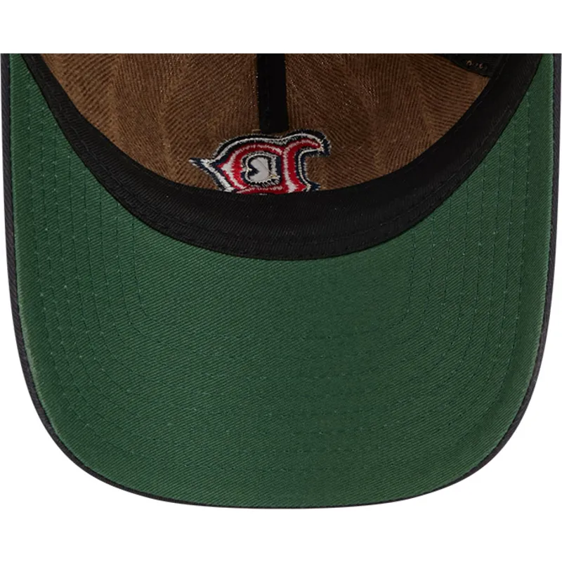 cap-zaobljena-brown-adjustable-strap-9twenty-a-frame-wool-pinstripe-boston-red-sox-mlb-new-era