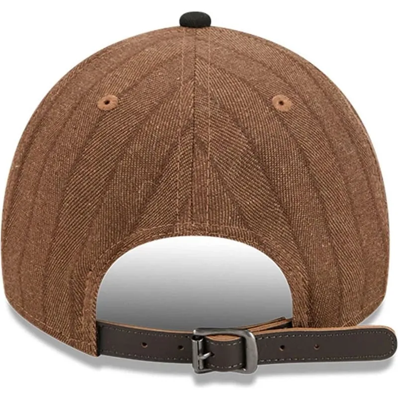 cap-zaobljena-brown-adjustable-strap-9twenty-a-frame-wool-pinstripe-chicago-white-sox-mlb-new-era