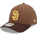 cap-zaobljena-brown-adjustable-strap-9twenty-a-frame-wool-pinstripe-san-diego-padres-mlb-new-era