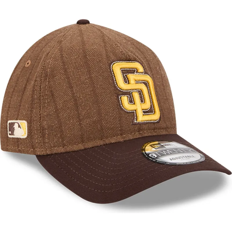 cap-zaobljena-brown-adjustable-strap-9twenty-a-frame-wool-pinstripe-san-diego-padres-mlb-new-era