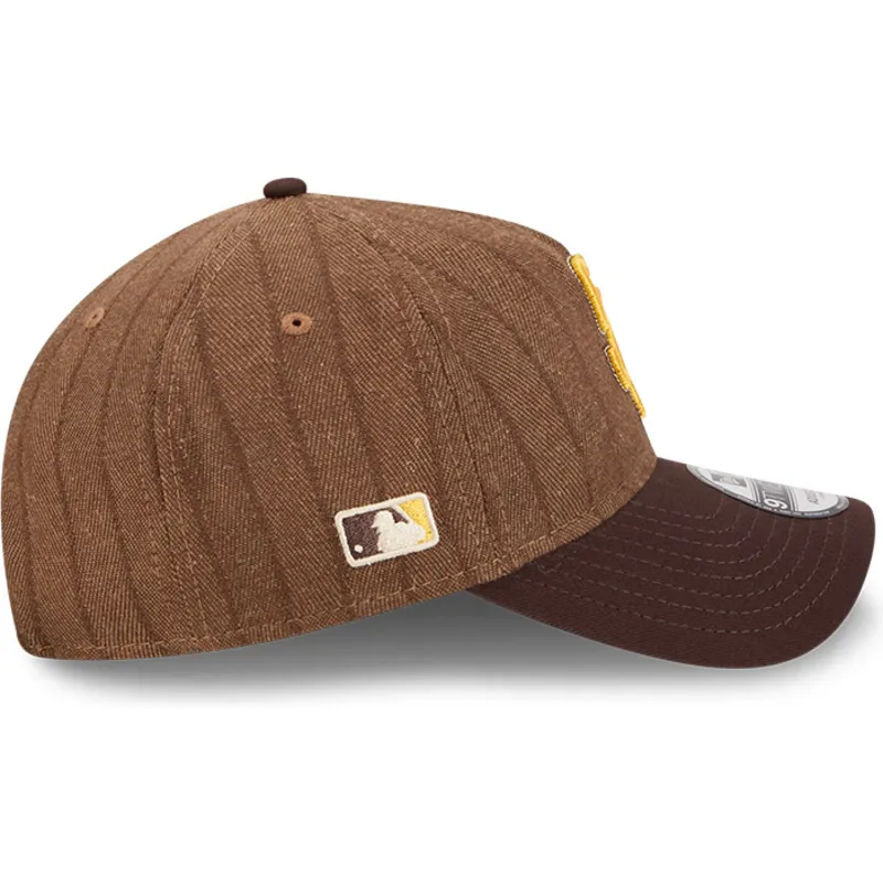 cap-zaobljena-brown-adjustable-strap-9twenty-a-frame-wool-pinstripe-san-diego-padres-mlb-new-era