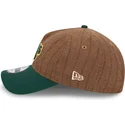 kape-zaobljena-smeda-podesiva-traka-9twenty-a-frame-wool-pinstripe-oakland-athletics-mlb-new-era