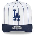 kapa-zaobljena-bijela-snapback-9fifty-a-frame-satin-pinstripe-los-angeles-dodgers-mlb-new-era